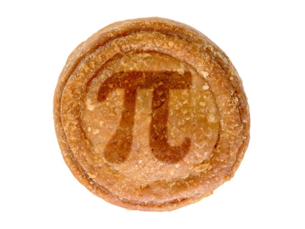 Image of a pie with pi symbol