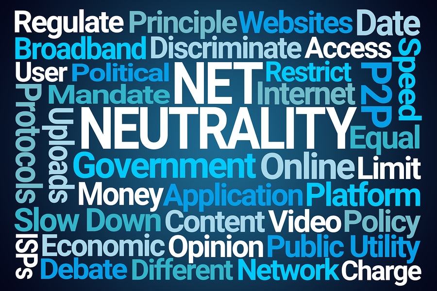 word cloud example about net neutrality